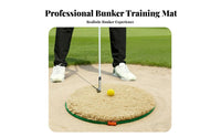 Golf Bunker Practice Mat Non-Slip Base Golf Bunker Mat Construction Sand Hazard for Backyard, Home