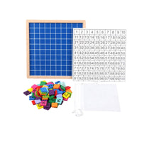 Early Learning Educational Counting Board Paint Wooden Hundred Board 1-100 Number Grid Game for Preschoolers, Kids, Toddlers, Homeschool, Classroom