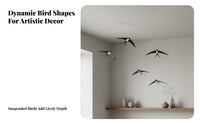 Dynamic Balance Balancing Bird Mobile Minimalist Design Flying Bird Mobile Elegant Design for Homeowners, Parents, Living Room, Study