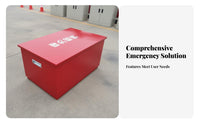 Thickened Material Fire Sand Box Heavy Duty Fire Extinguishing Sand Container Strong Load-Bearing Safety Equipment Deformation Resistant for Factory Workers, Property Managers, Gas Station Attendants, Factories, Construction Sites, Warehouses, Workplaces