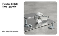 Grooved Eyelet Fitting 90 Mm Pulley Assembly Single Pulley Assembly