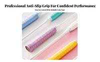 Badminton Racket Overgrip Tacky Feel Racket Sport Racket Grip Tape Sweat-Absorbent Handle Wrap Breathable Racquet Overgrip Wrap