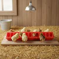 Connectable Chicken Feed Trough PVC Plastic Duck Feeder Tray Long-Lasting Goose Feed Trough Non