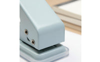 Cute Design Mini Hole Puncher Easy to Clean Single Hole Punch Portable Loose-Sheet Binding Tool 10 Sheet Capacity for Students, Crafters, School, Scrapbooking