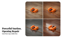 Plastic and Rubber Floor Seam Adjustment Suction Cup Orange Body Double-Head Seam Suction Cup