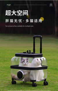 宠物推车猫包外出便携猫咪外出小型犬狗狗行李箱大容量宠物拉杆箱