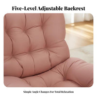 Lay-Flat Capability Adjustable Floor Recliner Foldable Design Adjustable Floor Lounger Multi-Purpose Use Lounge Chair Thick Cushioning for Students, Adults, gaming enthusiasts, Bedroom, Dorm Room, perusing corner, Home Office