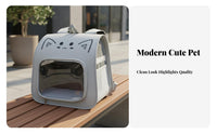Breathable Pet Carrier Backpack Lightweight Space Capsule Pet Bag Spacious Interior for Small Creature Owners, Travelers, Outdoor