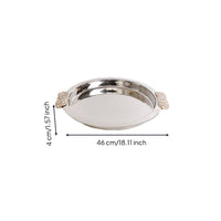 Serving Tray with Handles Smooth Bar Tray Large for Tabletop