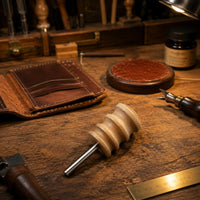6 Pieces Leather Edge Burnishing Bits 400 Grit Wood Burnishing Wheel Easy to Use Craft Tool for DIY Makers