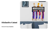 Medal Hanger Large Capacity Medal Rack Wall Mounted Award Hanger for Athletes, Runners, Office