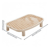 Litter Control Platform Raised Lattice Perforated Grid Mat Low-Height