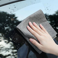 Thickened Magic Cleaning Cloth Reinforced Microfibre Cloth, White Reusable Cleaning Cloths for Glass and Car, High Absorption and No Lint