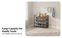 Easy Assembly Multi-Tier Shoe Rack Space-Saving Design Large Capacity Shoe Rack Stable Structure Strong Load-Bearing for Students, Apartment Dwellers, Families, Entryway, Dormitory, Hallway, Dorm Room