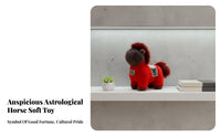 Year of the Horse Soft Toy Soft PP Cotton Filling Chinese New Year Horse Doll Soft Horse Doll Meticulous Workmanship