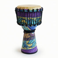 Hand Drum with Carrying Bag Handcrafted African Drum Padded Bag with Shoulder Straps for Beginners, Students, Music Lessons