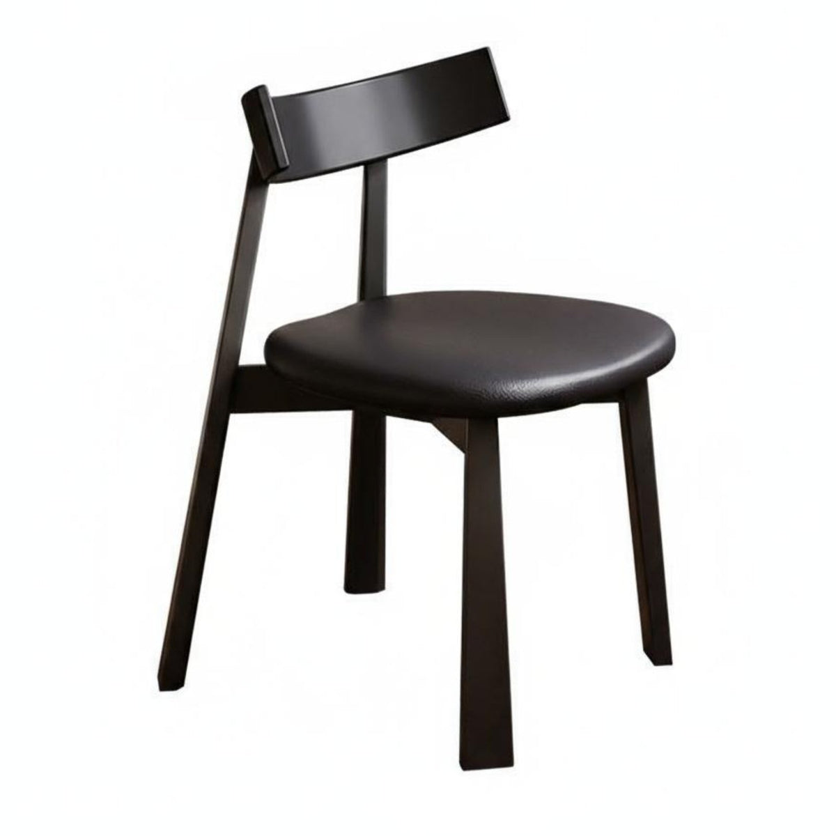 Modern Minimalist aesthetic Upholstered Side Chair Light Luxury Design Upholstered Wood Frame Side Chair Soft Padded Dining Room Seat Ergonomic Backrest for Homeowners, Restaurant Owners, Interior Designers, Restaurants, Cafes, Home Office