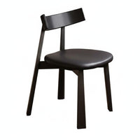 Modern Minimalist aesthetic Upholstered Side Chair Light Luxury Design Upholstered Wood Frame Side Chair Soft Padded Dining Room Seat Ergonomic Backrest for Homeowners, Restaurant Owners, Interior Designers, Restaurants, Cafes, Home Office