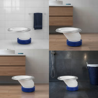 Toilet Offset Connector Flexible Toilet Drain Adapter Plumbing Part Leak-Resistant Compact for Plumbers, Bathroom Renovation