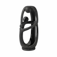 Abstract Resin Sculpture Minimalist Aesthetic Textured Abstract Ornament Stable Foundation Decoration for Tv Cabinet