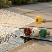 4 Pieces 1/4 Inch Pressure Washer Quick Connect Nozzle Set Body with Quick Connect Nozzle Tips Compact Cleaning Tool