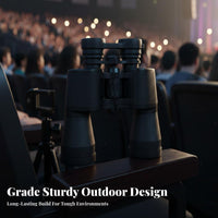 Large 50mm Objective Lens 7x50 Binoculars Tripod Mountable High Power Binoculars Wide Angle Optical Instrument Comfortable Grip for Outdoor Enthusiasts, Concert Goers, Concerts, Sporting Events, Camping, Stargazing