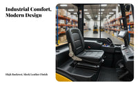 Sturdy and Long-Lasting Road Roller Driver Seat High Resilience Foam Cushion Universal Forklift Seat Wear-Resistant