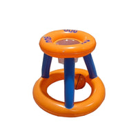 Floating Water Basketball Hoop with Mesh Basket Lightweight Inflatable Basketball Hoop Portable Toy Tool-Tool-Optional for Families