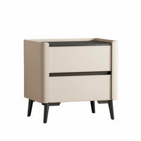 Luxury design 2-Drawer End Table Modern Design Nightstand Fully Assembled Bedroom Furniture Sturdy & Stable for Interior Designers, Apartment Dwellers, Guest Room, Entryway, College Dorm, Closet