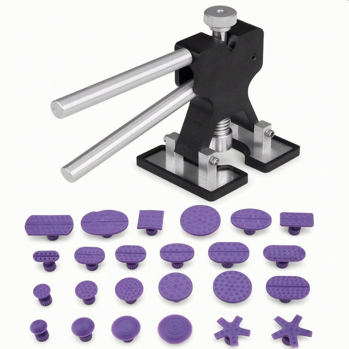 Adjustable Ding Puller with Repair Pads Manual Car Ding Puller Kit Metal Professional for Workshop