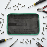 Roll-up Tool Bag Compact Tool Roll with Handle Portable Multi-Pocket for Technicians, Home Maintenance, Workshop