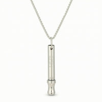 Whistle Pendant Necklace Discreet Necklace with Whistle Pendant Portable