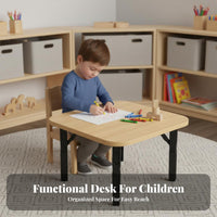 Early Learning Small Square kids' Table Multi-Functional children's Furniture Sturdy Construction Play Desk Stable construction for Preschoolers, young children, Parents, Kindergarten, Daycare, Classroom, play area