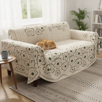 Cationic Flannel Sofa Cover Winter Warm Sofa Throw Blanket