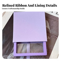 Thickened Paperboard PE Film Jewelry Case Reusable Drawer Gift Box Dustproof for Collectors, Women, Product Packaging, Showcase, Dresser Top