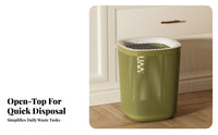 Hollow Trash Can Accessible Top Lidless Garbage Can Plastic Office Bin Stylish Design Mesh Waste Basket Minimalist