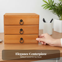 With Drawers Multi-Drawer Desk Cabinet Retro and aesthetic Multi-Compartment Desk Organizer Multifunctional Office Supply Holder Multiple Compartments for Home Organizers, Students, Study Room, Vanity, Bedroom, School