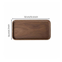 Solid Wood Serving Tray Decorative Wooden Platter Crack