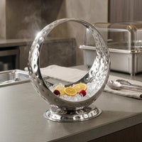 Stainless Steel Fruit Basket Rust-Resistant Pedestal Fruit Bowl Easy to Clean Kitchen Display for Buffet