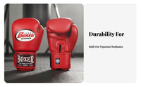 Microfiber Leather Boxing Gloves Thick Padding Muay Thai Gloves Force Protection Striking Bag Mitts Shock Absorbing for Women, Adults, Beginners, Training, Competition, Sparring