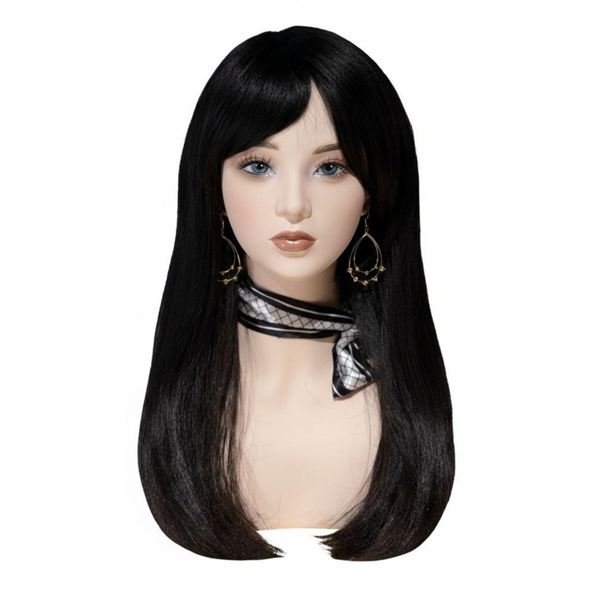 Sleek Skin Look PVC Half Head Bust for Photo Photography