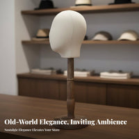 Tabletop Hat Stand Sturdy & Stable Base Vintage Hat Display Stand Dome Shape Retention Tabletop Cap Rack for Shop Window, Closet Organization