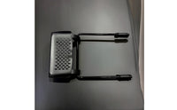 Perforated Under Desk Footrest Compact Chair Footrest with Metal Legs Ergonomic Leg Rest Supportive for Telecommuting Employees