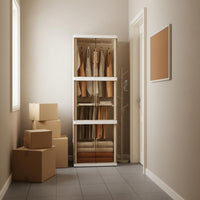 Foldable Clothes Wardrobe Installation-No-Assembly Bedroom Furniture Large