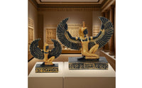 Ancient Deity Statue Resin Craft Isis Deity Figurine Kneeling Isis Figurine Vintage Design Home Decoration Rich Hues