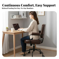 Height Adjustable Ergonomic Computer Chair with Casters Support Rolling Task Chair Breathable Mesh spine rotate Seat sturdyDuty for Students, Adults, Study Room, Bedroom, Workspace