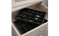 Jewelry Display Tray Velvet-Lined Jewelry Organizer Tray Open-Top for Collectors, Drawer Storage