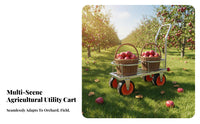 Multi-Purpose 2-Wheel hand cart durableDuty Hand cart Sturdy Construction Utility Cart Large casters for Warehouse Workers, Delivery Personnel, Farm, Garden, Restaurant, Garage