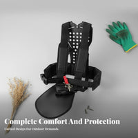 Comfortable Brush Cutter Harness Ergonomic Padded Vegetation Eater Harness Breathable Design for Gardeners, Landscapers, Yard Work, Outdoor