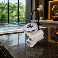 Compact Shower Nozzle Assembly Round Cover Bathtub Pool Nozzle Cylindrical Ports Bathtub Shower Sprayer Angled